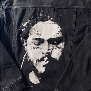 Post Malone denim jacket - size Large
